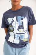 Load image into Gallery viewer, Coffee Tee in Washed Navy
