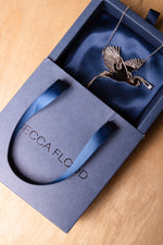 Silver Heron Necklace