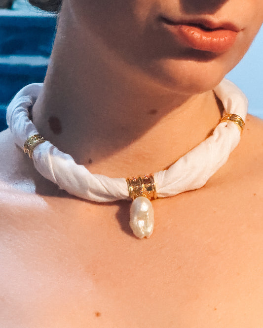 Hestia Baroque Pearl Necklace
