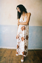 Over Spilled Coffee Halter Dress