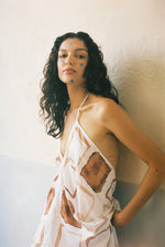 Over Spilled Coffee Halter Dress